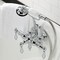 Kingston Brass CA20T1 3-3/8" Tub Wall Mount Clawfoot Tub Faucet with Hand Shower, Polished Chrome CA20T1 - alternate 6